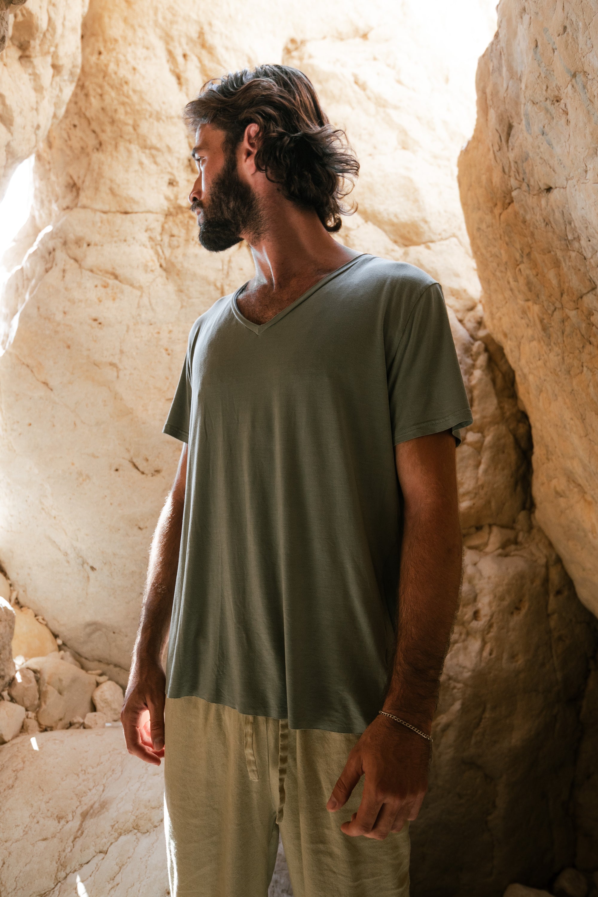 BenBen Drift - V Neck T Shirt - Green