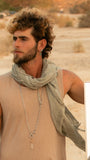 BenBen  Organic Scarf - Smoky Light Grey