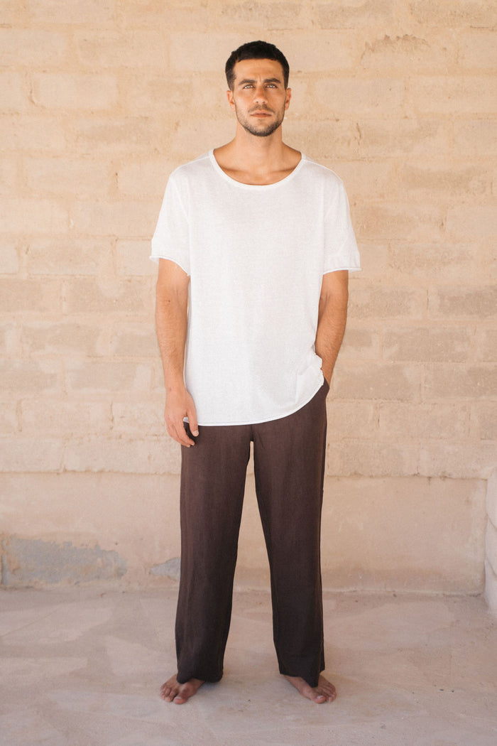 River Wide Leg Pants Brown
